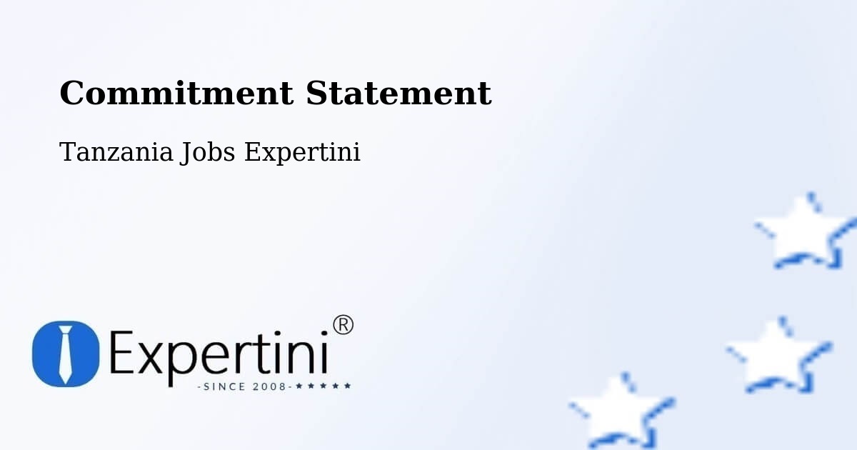 Corporate Commitment – Newala Kisimani - Tanzania Jobs Expertini
